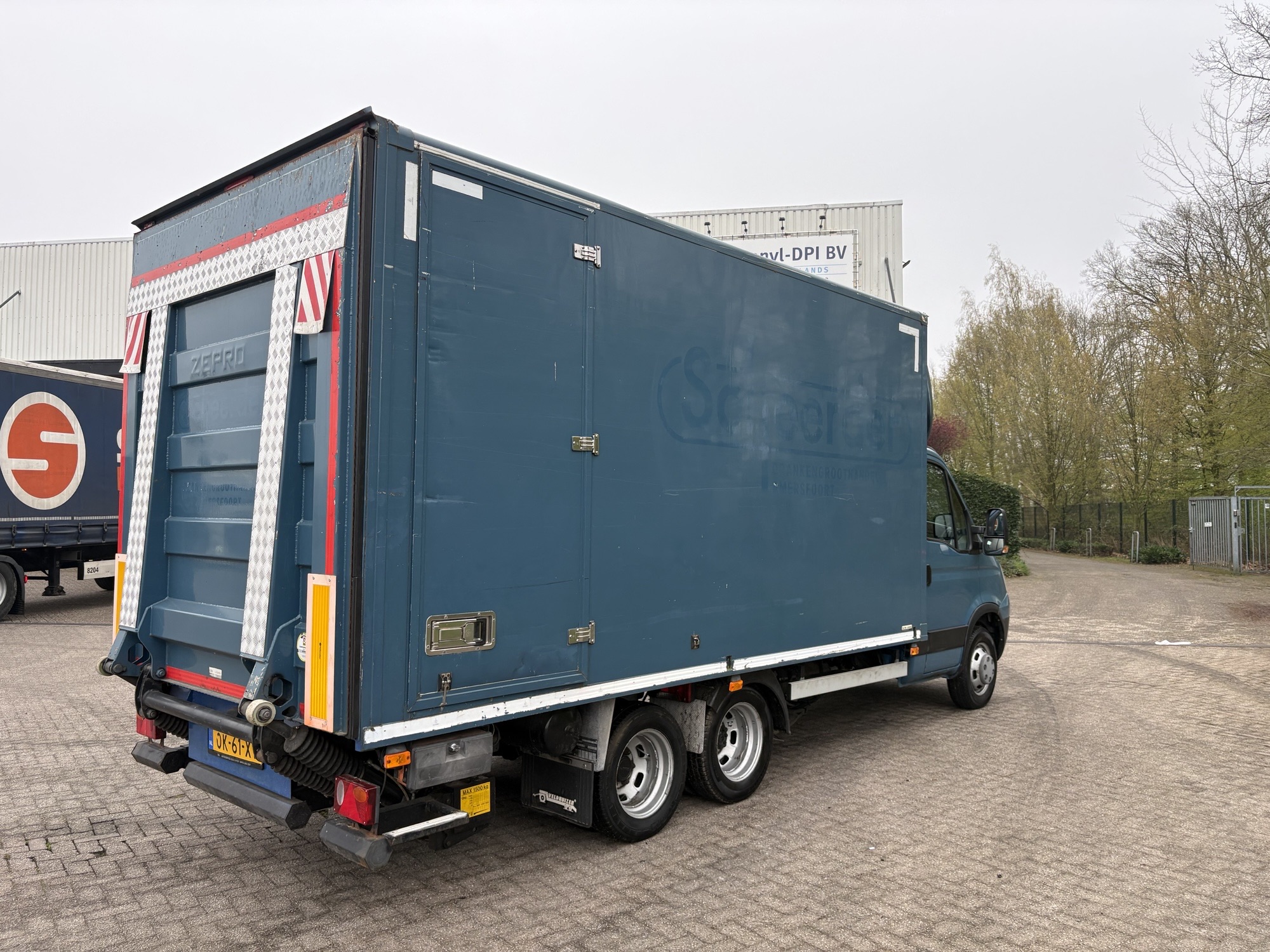 Iveco Daily 40C15 BE Clixtar, Veldhuizen oplegger, Laadklep